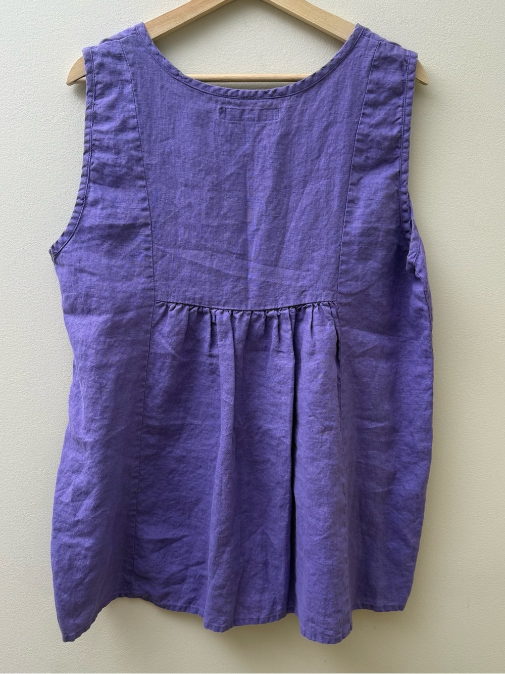 Flax Lavender Linen Tank Top - Picture 5 of 7